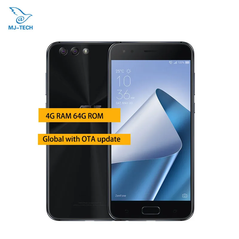 ASUS ZenFone 4 ZE554KL смартфон с 5 дюймовым дисплеем восьмиядерным процессором Snapdragon ОЗУ