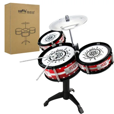 3 drums carton Chiger музыкальные игрушки для детей инструменты Джаз барабанная установка малыш рок-группа Мини Музыкальные игрушки малыш Музыка Развивающие мозговые подарки - Цвет: 3 drums carton