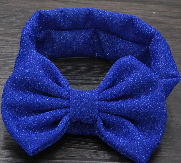 

9pcs/lot Free Epacket/CPAP 5'' Glitter Messy Bow Headwraps 4th of July Headwear, Hair Bow Headband for Children,Hair Accessories