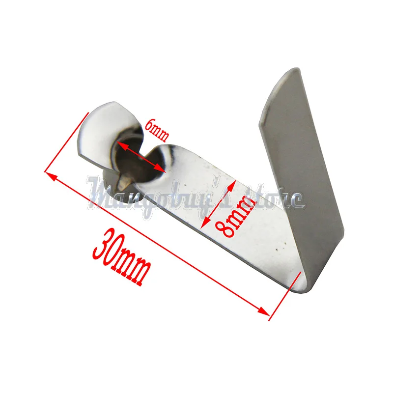 50 Pieces Single Hollow Button Clips 4/5/6/7/8/9mm Kayak Paddle Snap Spring Tent Pole Accessories Boat Marine | Спорт и развлечения