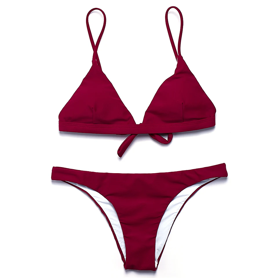 BANDEA Новинка 2017 года пикантные однотонные Трусики бикини бразильский Купальники