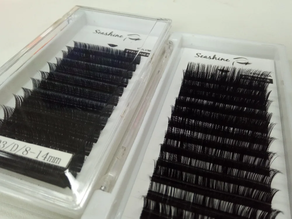 

Individual Eyelash Extensions 0.03mm C D curl False Individual Lashes 8-14 mix 100% handmade free shipping
