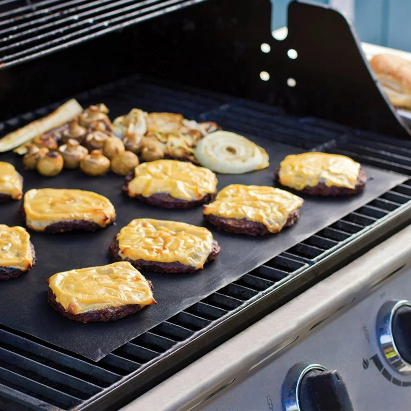 5 шт./лот многоразовые антипригарные покрытия барбекю гриль жареный коврик лист