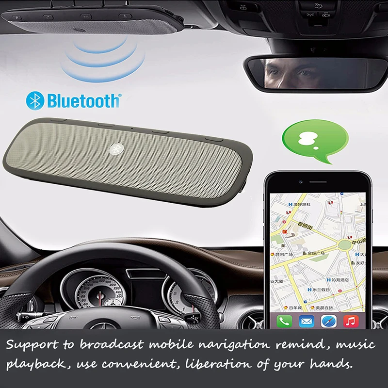 LENTAI 1 комплект Bluetooth автомобильный набор свободные руки Динамик телефон