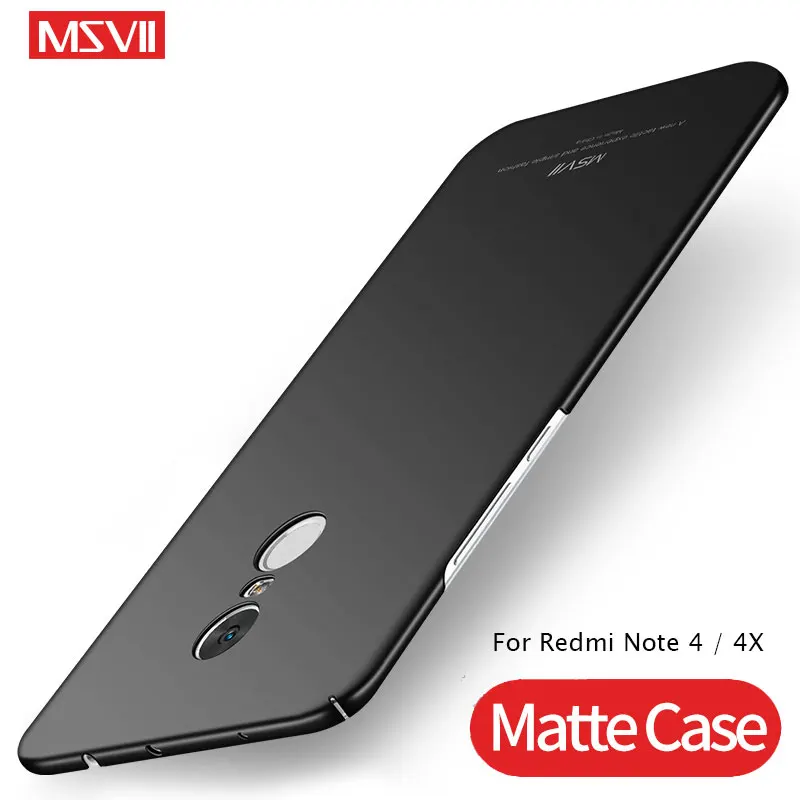 Чехол Msvii для Xiaomi Redmi Note 4X Тонкий чехол с кольцом для Xiaomi Redmi Note 4 Чехол-держатель для Xiomi Redmi Note 4 4X