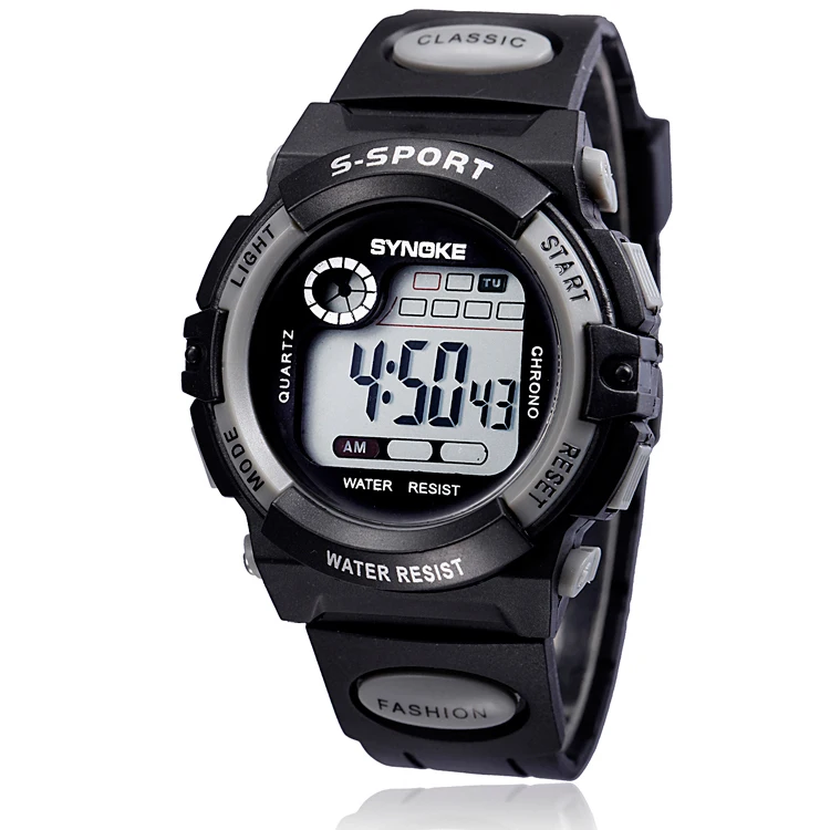 Желе LED Ударопрочный Цифровые Часы Спорт Сигнализация Секундомер 30 М