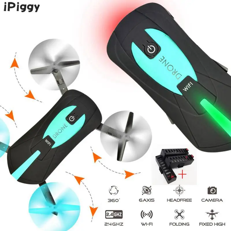 Elfie Карманный Дрон с камерой мини складной селфи DroneWifi Rc Вертолет Дистанционное