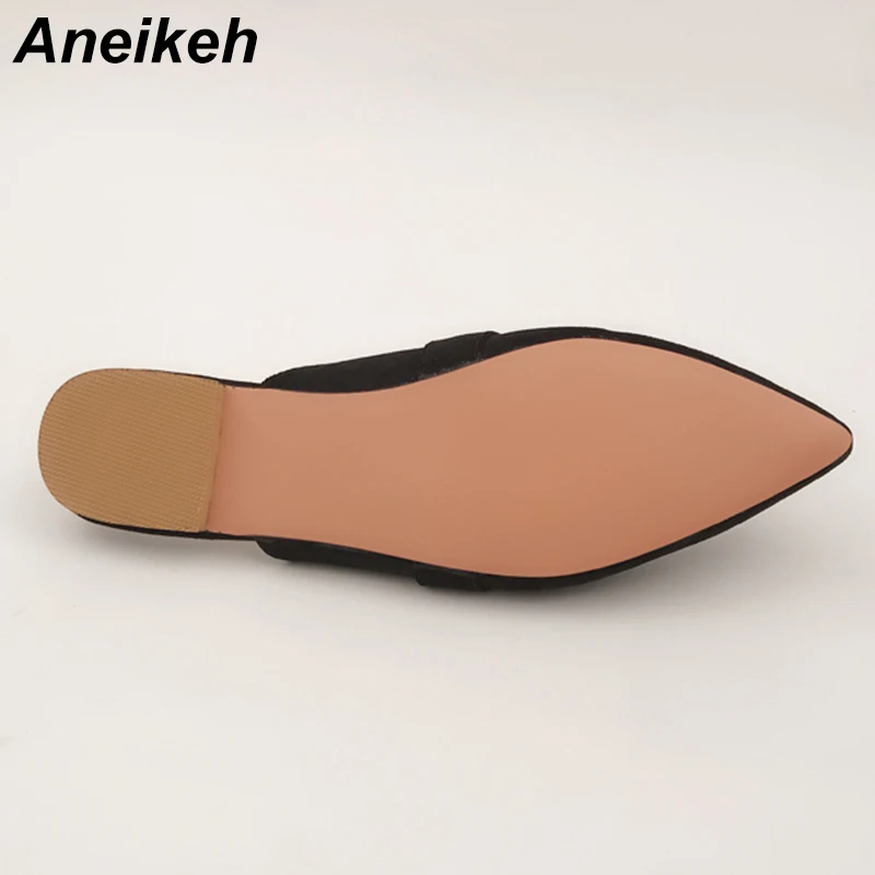 Женские сандалии Aneikeh на плоской подошве с острым носком Размеры 35-42 | Обувь