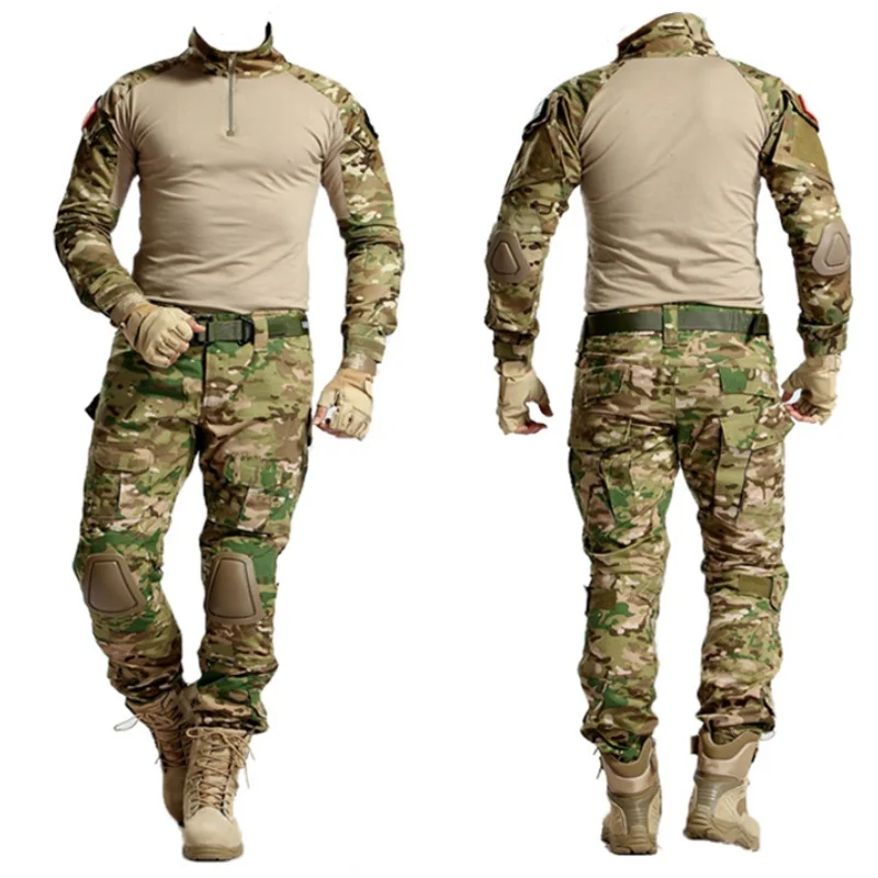 Multicam Camouflage Tactical BDU Uniform Camo Men Airsoft Sniper Paintball Military Suit Combat Shirt Pants Hunting Clothes