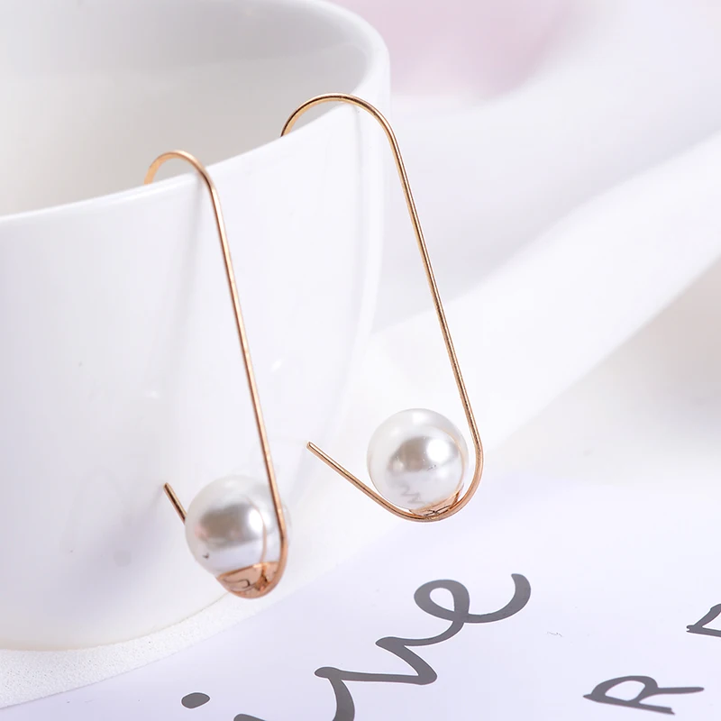 SUKI Прямая поставка новые индивидуальные модные простые круглые жемчужные бусины