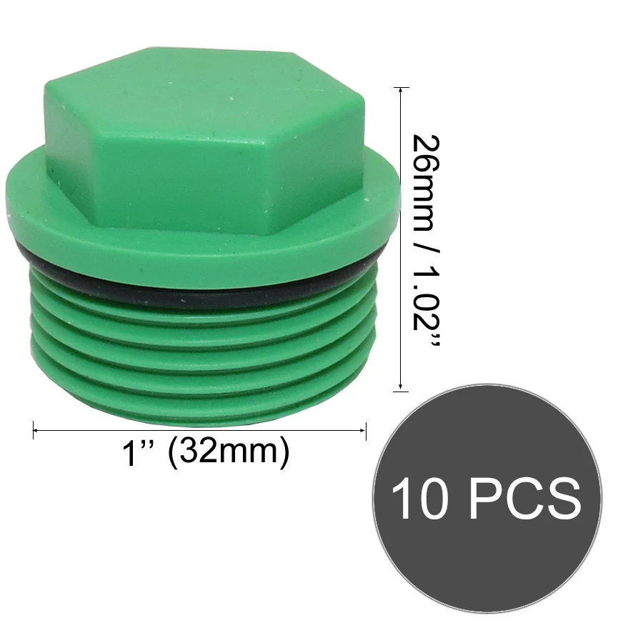 MUCIAKIE G1/2 G3/4 G1 ''штекер PPR с резьбой фитинги для труб заглушка трубы BSP