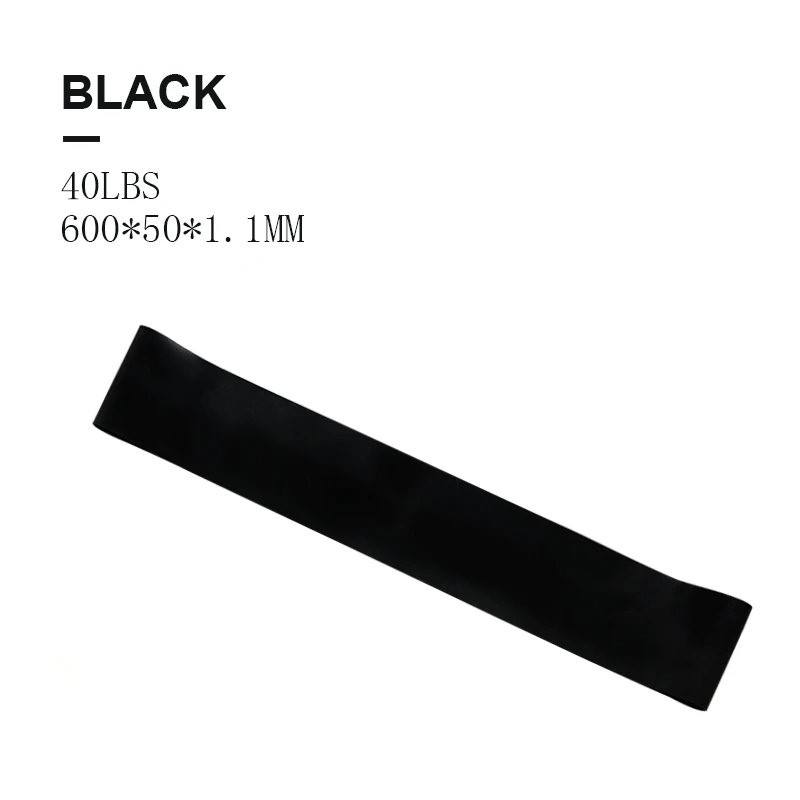 600x50x1.1mm 6 уровневые Эспандеры для йоги, тренировки, пилатеса, резиновые петли 0,35 мм-1,3 мм, спортивные резинки для фитнеса, бодибилдинга - Цвет: 600x50x1.1mm