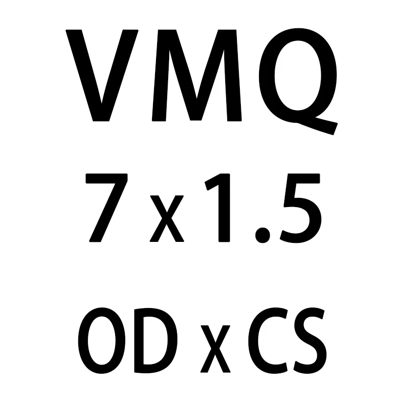 10 шт./лот белые силиконовые уплотнительное кольцо из силикона/VMQ 1,5 мм Толщина OD4/5/6/7/8/9/10/11/12/13 мм уплотнительное кольцо резиновое уплотнительное кольцо шайба - Цвет: OD7mm