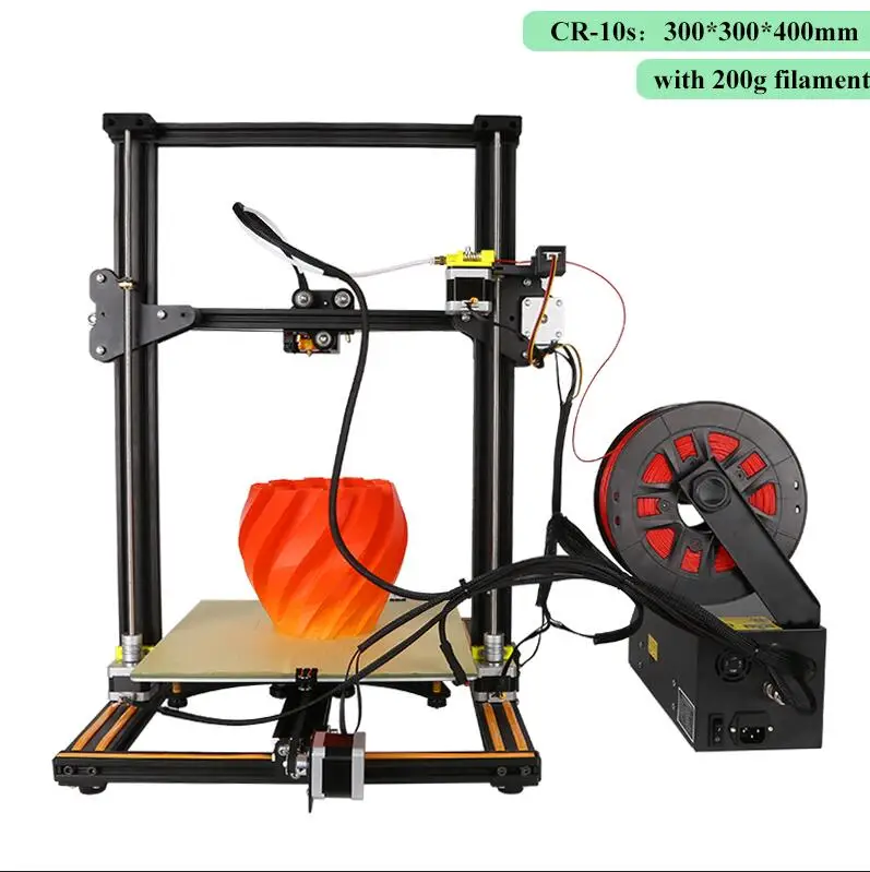 CR-10s 3d принтер DIY комплект двойной стержень, большой размер печати, нити мониторинга сигнализации, продолжительная печать I3 принтер 3D Creality 3D - Цвет: CR-10s n 200g
