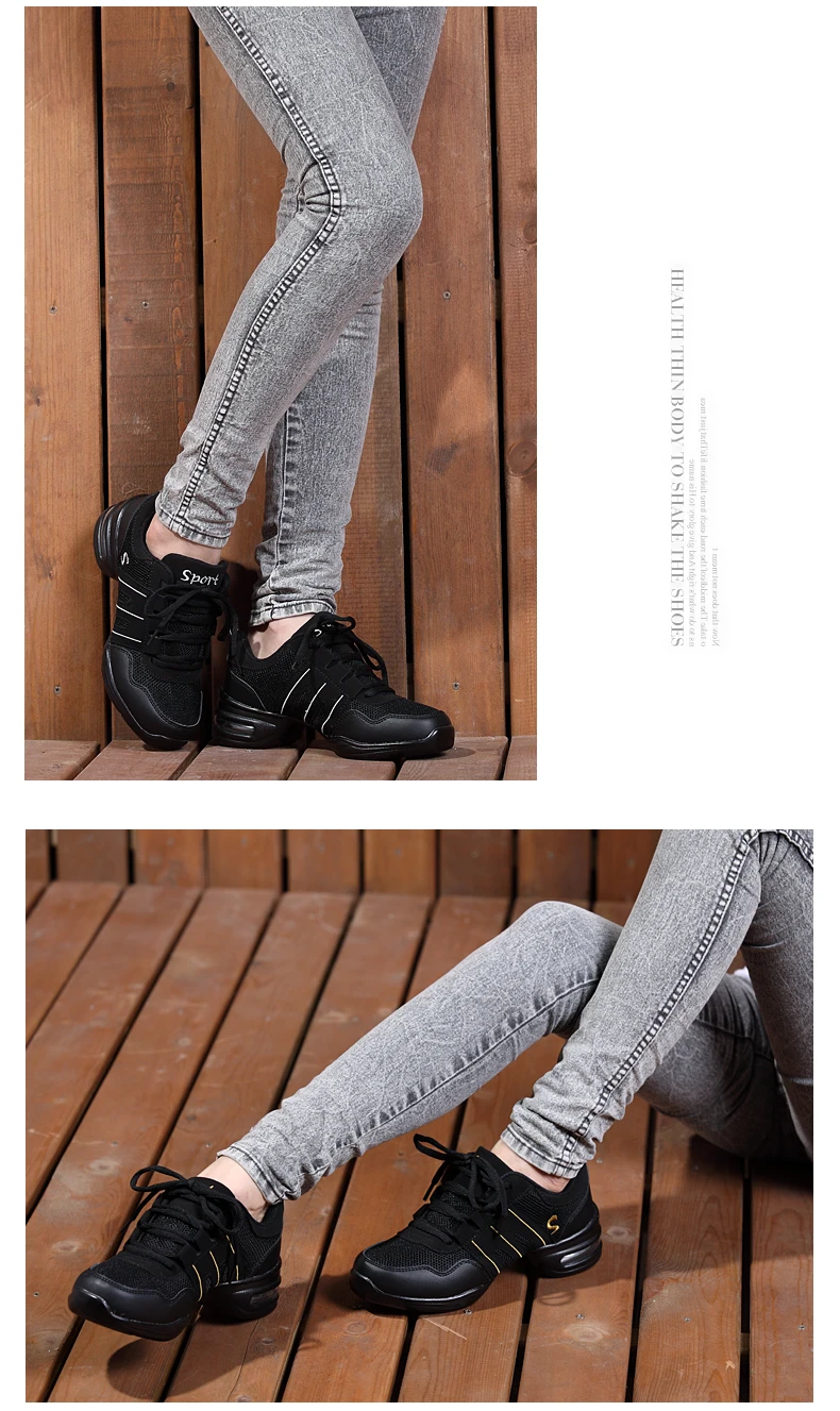 New Women Dance Shoes girls Sports Soft Outsole Breath women sneakers Practice Shoes Modern Jazz Shoes Sneakers