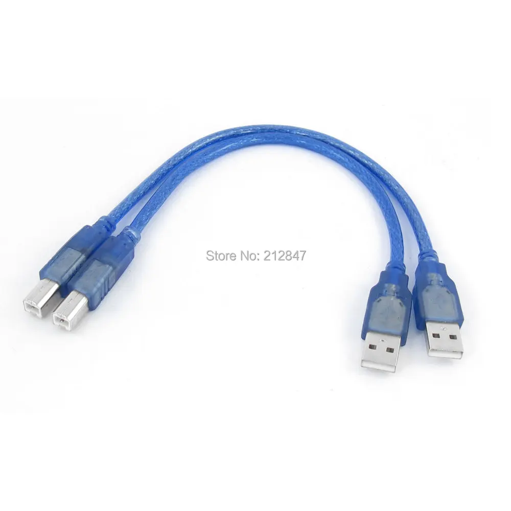 

2 шт., высокоскоростной кабель USB 2,0 типа A/B (папа)-B (папа)
