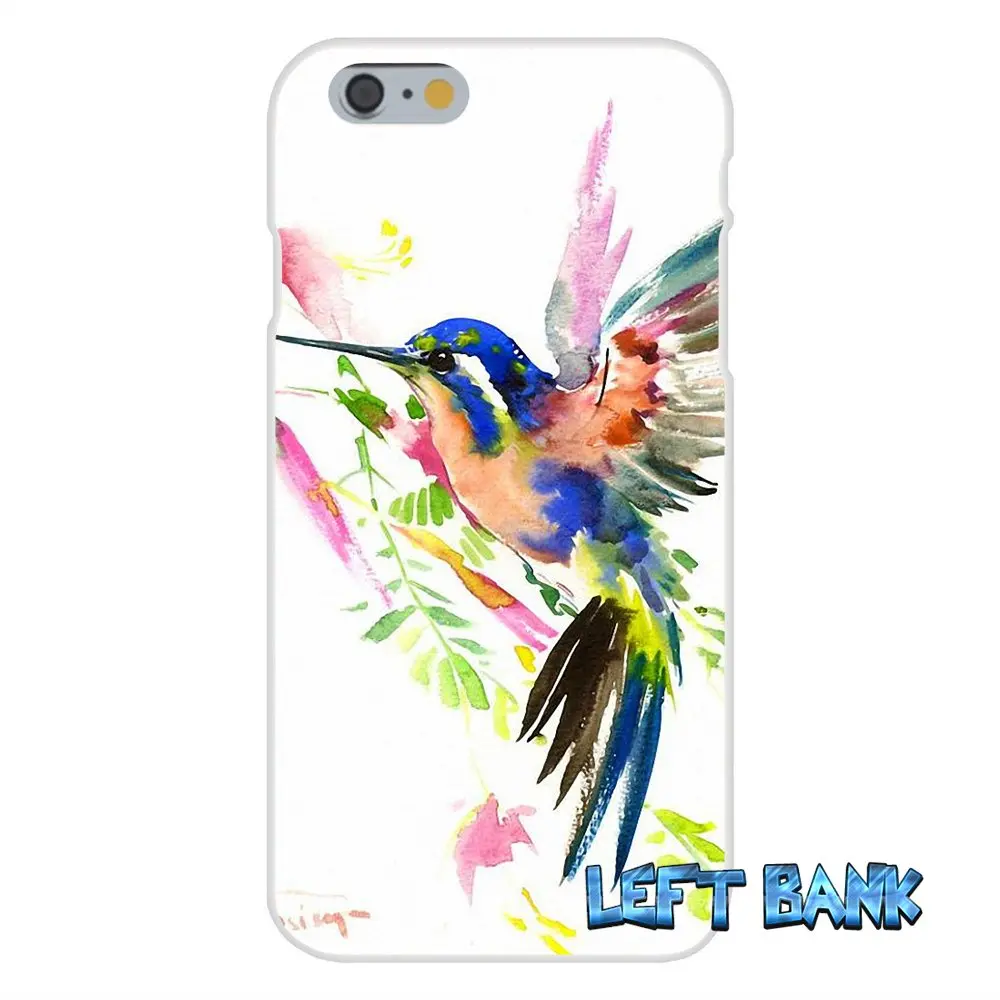 Для iPhone 4 4S 5 5S 5C SE 6 6S 7 Plus Hummingbird с любовью Мягкий Силиконовый ТПУ прозрачный
