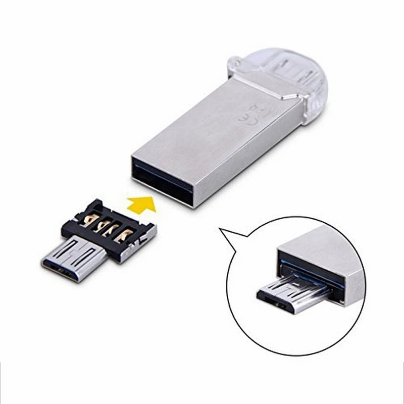 5 шт./лот Portefeuille Мини Micro USB 5pin OTG разъем адаптера для Xiaomi сотовый телефон Планшеты