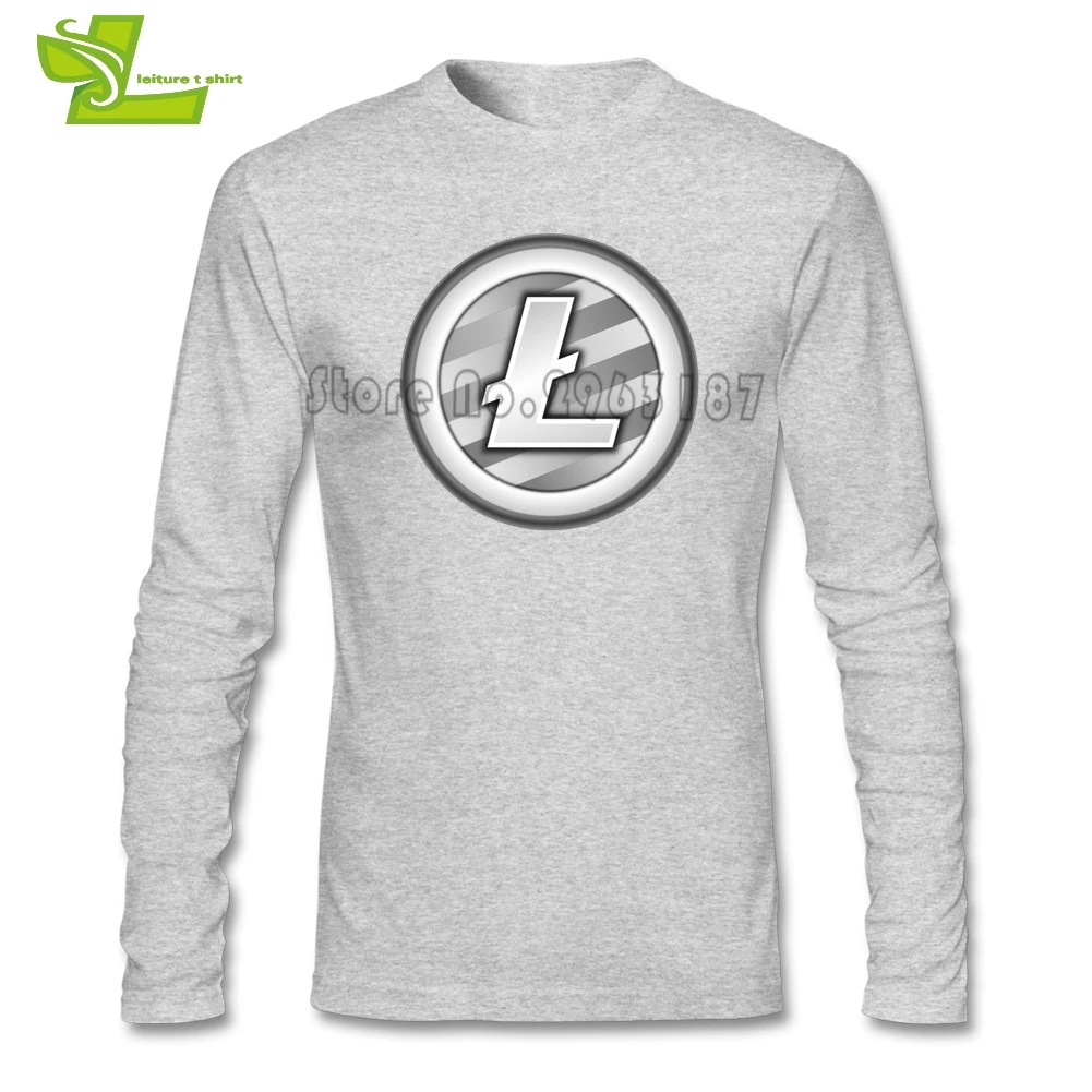 Litecoin футболка для подростков последняя модель классная свободная тренировок