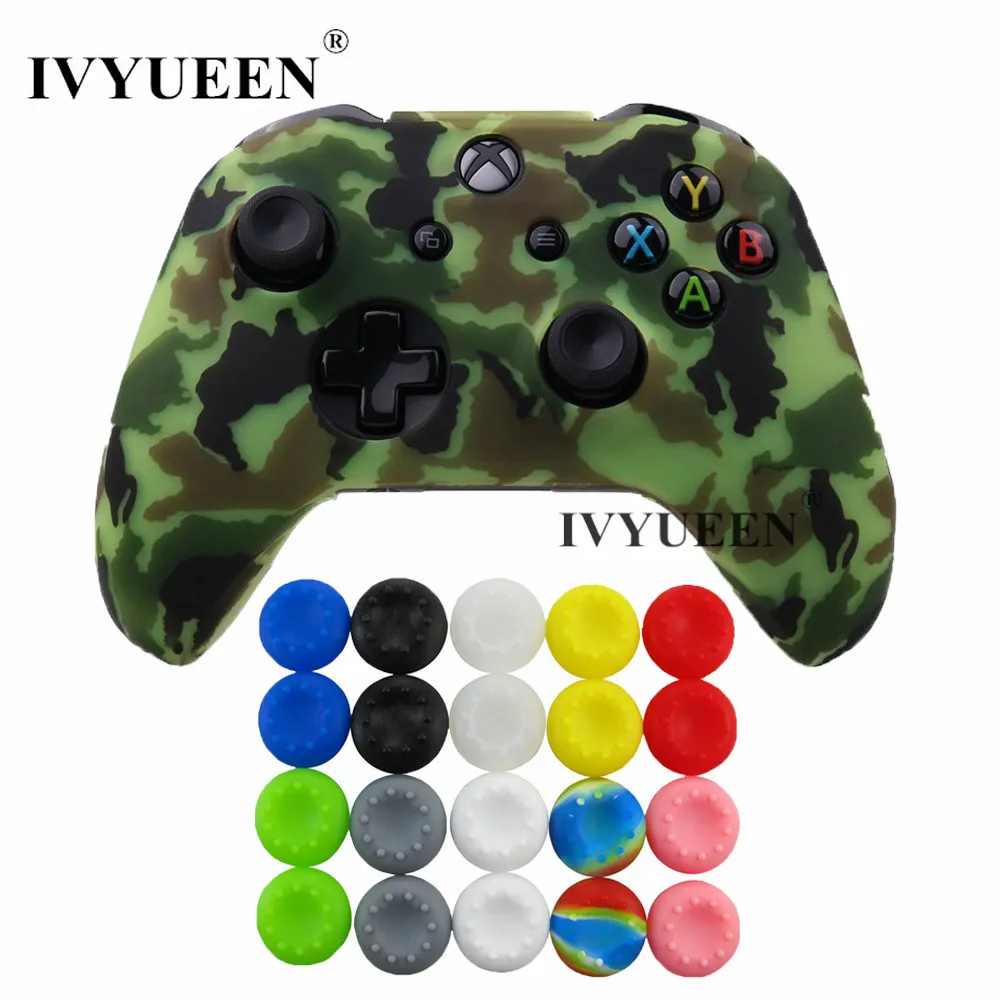 Силиконовый защитный чехол IVYUEEN для XBox One X S, защитный камуфляжный чехол с 20 захватами