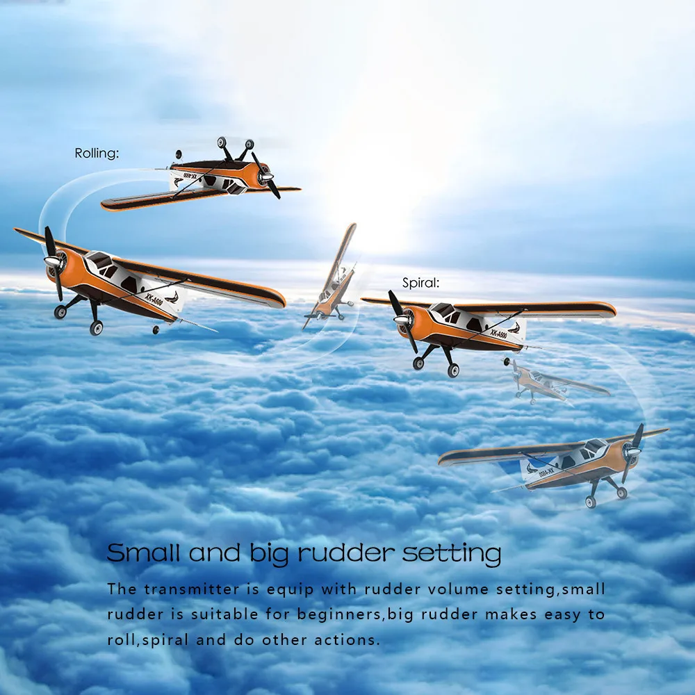 XK DHC-2 A600 4CH 2 4 г бесщеточный мотор 3D6G для дистанционно управляемого летательного