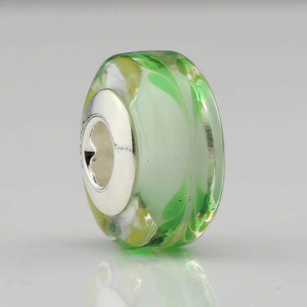 Handmade Flowers Murano Glass Beads 925 Sterling Silver Jewelry 4.5mm Hole Charms Fit Original Woman Bracelet &amp Necklace | Украшения и