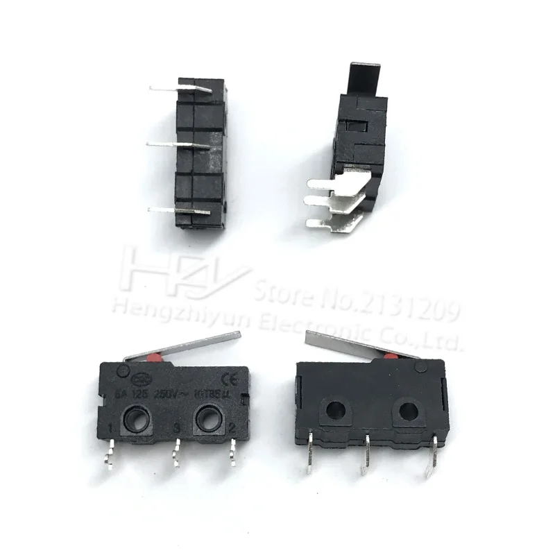 Hzy мини-переключатель роликовый рычаг SPDT Snap Action LOT 3A 250 V AC 5A 125 V NC-NO-C с шкивом 3 фута тактный концевой переключатель