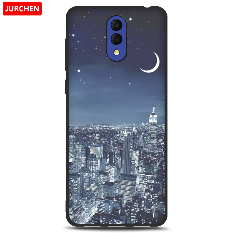 42 JURCHEN Case For Alcatel 3L Case Soft Tpu Silicone Back Cover For Alcatel 3L 3 L Case Cover Funda Printing Bag Cartoon - Цвет: 42