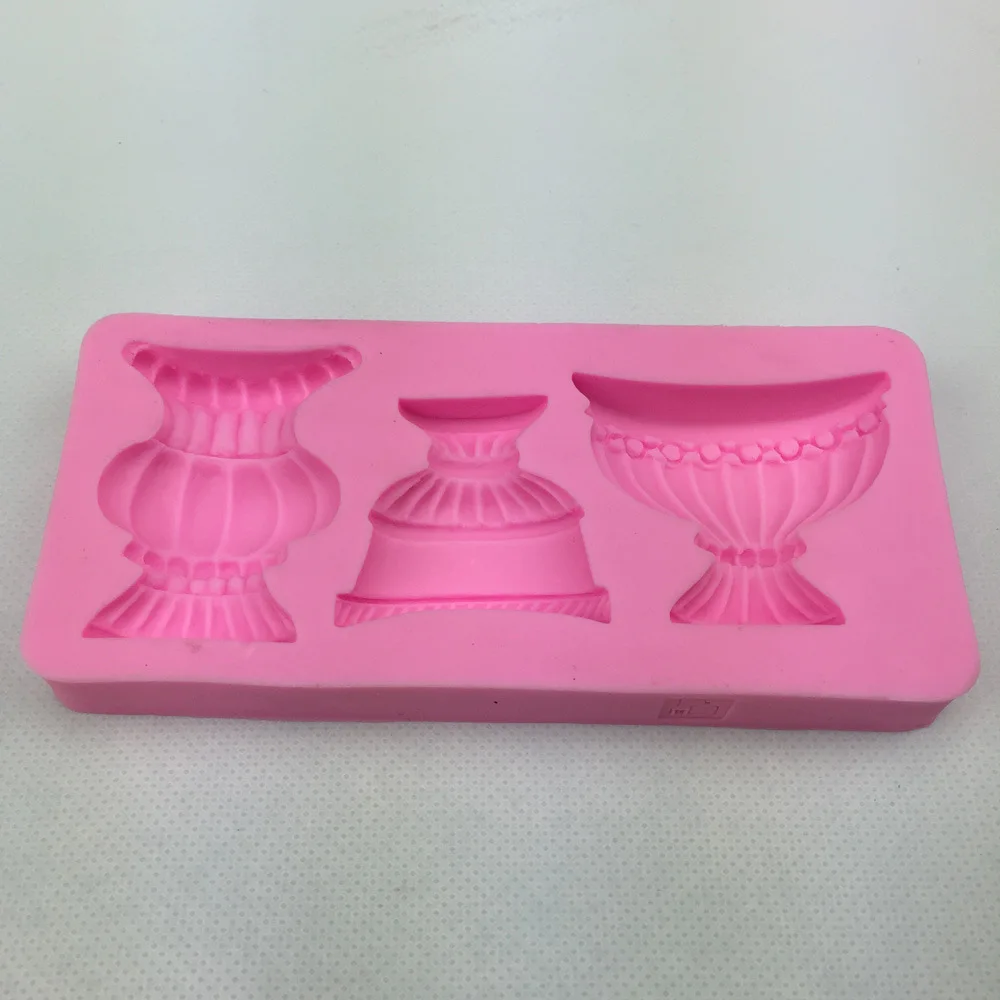 CHUANGGE материал для изготовления свечей силиконовая форма ретро ваза модель торта