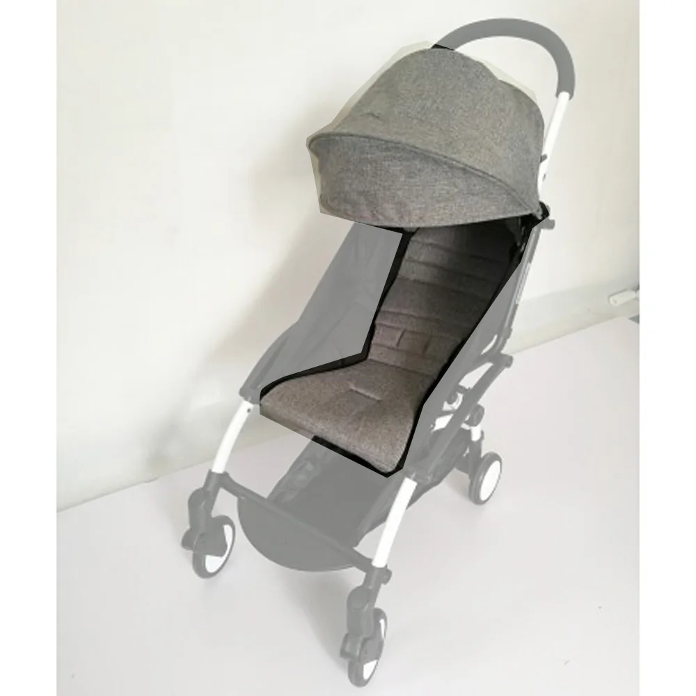 Серый цвет пакет Защита от солнца навес дождевик и сиденья Подушки для BabyZen YoYo