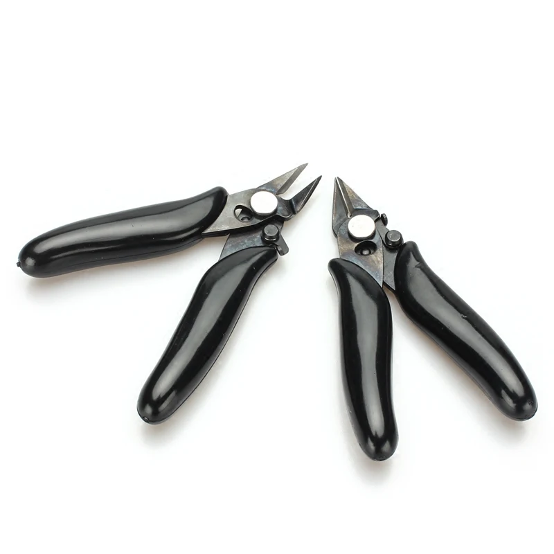 

2Pcs 3.5 inch Mini Wire Cable Cutters Cutting Side Snips Flush Pliers Nipper With Lock