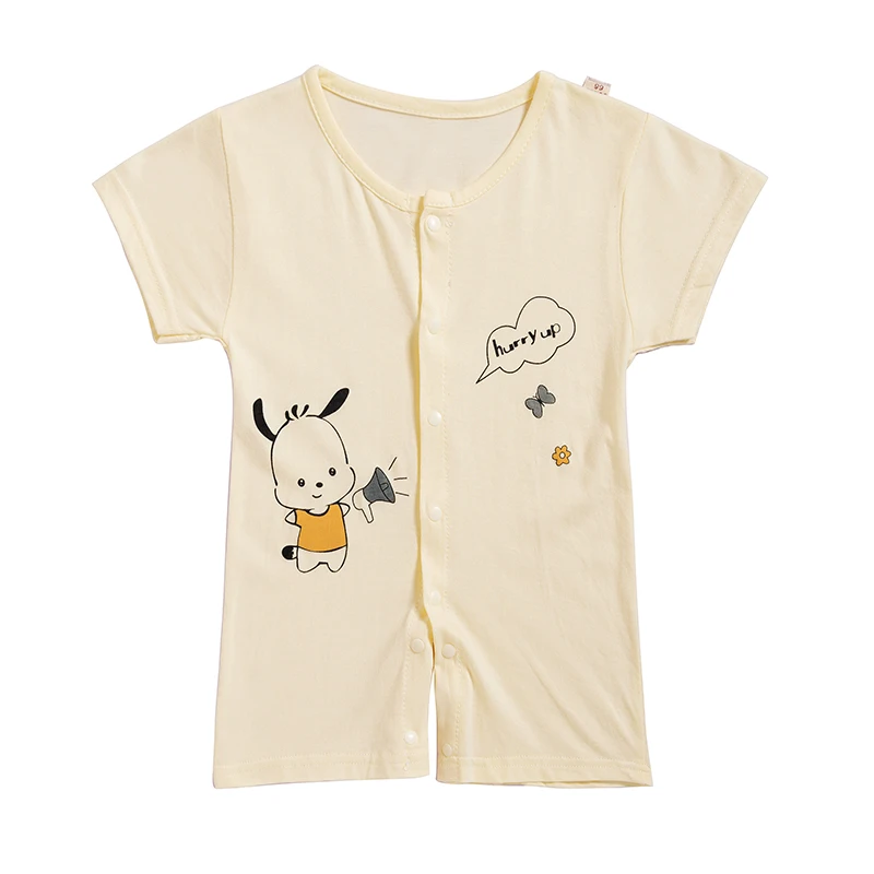 Hongf одежда для малышей Летние бамбуковые волокна onesies Симпатичные с короткими