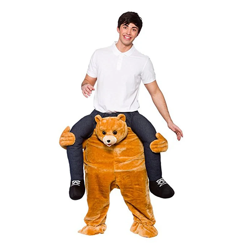 bear JYZCOS взрослых Наряжаться ездить на костюм для ходьбы маскарадный костюм забавные штаны нести обратно новинки в категории игрушки Пурим костюм для Хэллоуина - Цвет: bear