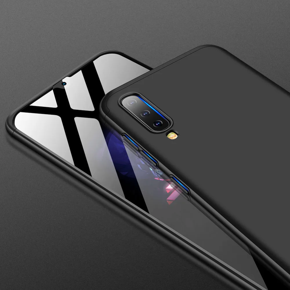 Полный защитный жесткий чехол для Samsung Galaxy A50 противоударный A505F + Защитная пленка