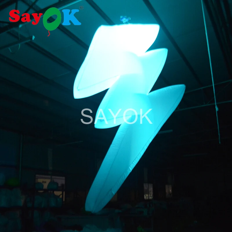 2 м высокой надувной flash надувные Lightning LED украшения светящийся с 16 Цвета для лобби Свадебная вечеринка этап Аксессуары