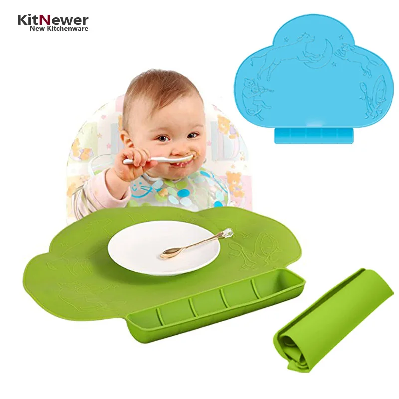 2016 пищевого детские таблица водонепроницаемый силиконовый коврик младенческой