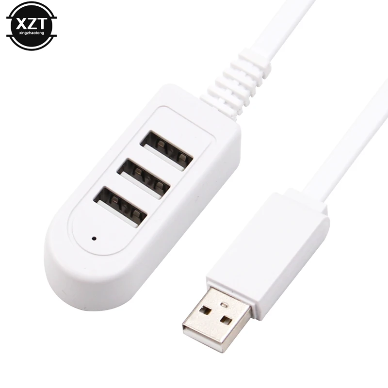 Новейший разветвитель с 3 портами USB 2 0 для ноутбука ПК компьютера зарядного