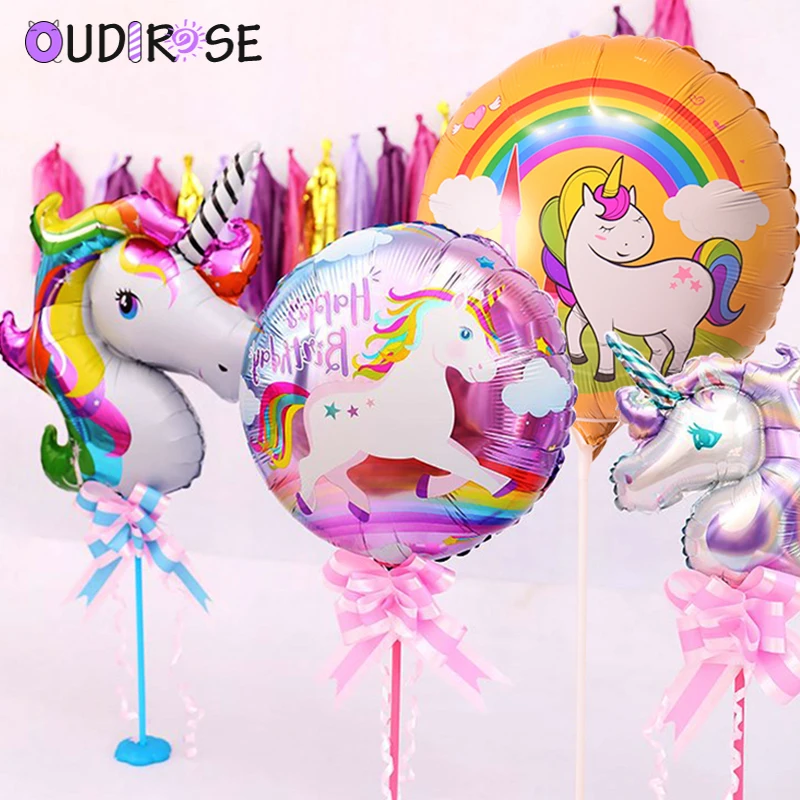 OUDIROSE Новый 18 дюймов С Днем Рождения Круглый фольгированный воздушный шар