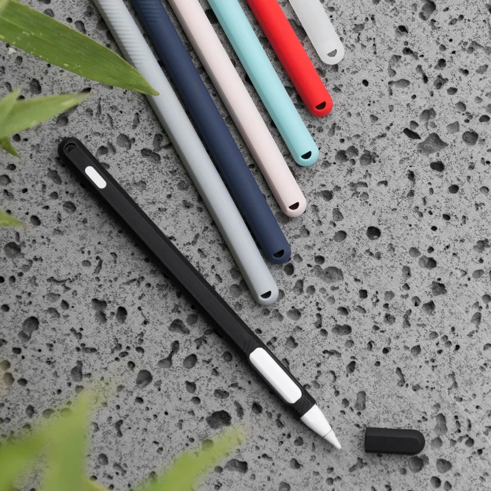 Мягкий силиконовый чехол для Apple Pencil 2 защитный iPad крышка держатель сенсорного