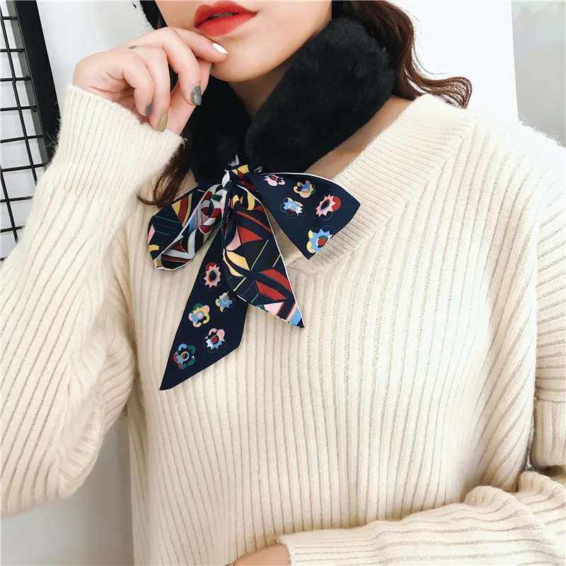 2018 новый шарф из искусственного меха кролика женский студенческий толстый