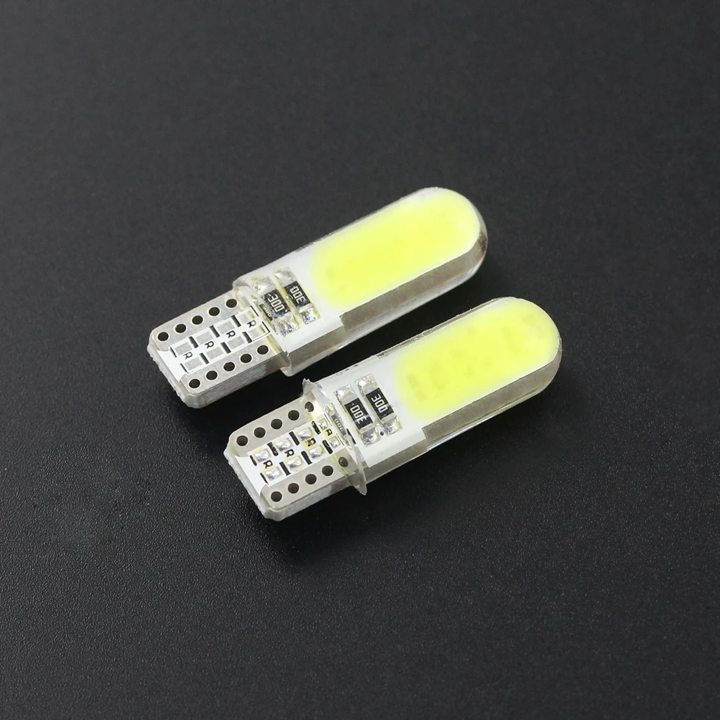Комплект из 2 предметов Белый супер яркий T10 W5W авто силиконовый светодиодный