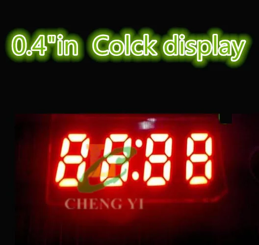 Белый 3 5-Дюймовый общий анод 7-сегментный 4-значный супер-0 4 дюйма 0 часы