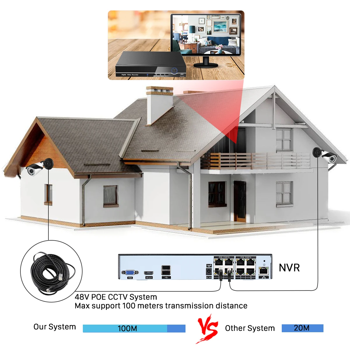 Besder H.265 8CH PoE NVR комплект CCTV системы 4 шт. 4MP 2MP 4X Автоматический Зум оптический объектив Открытый водонепроницаемый ИК ночные камеры P2P XMeye