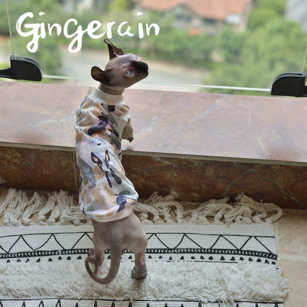 Gingerain Милая кошка Одежда для питомцев кошек модная куртка домашних животных
