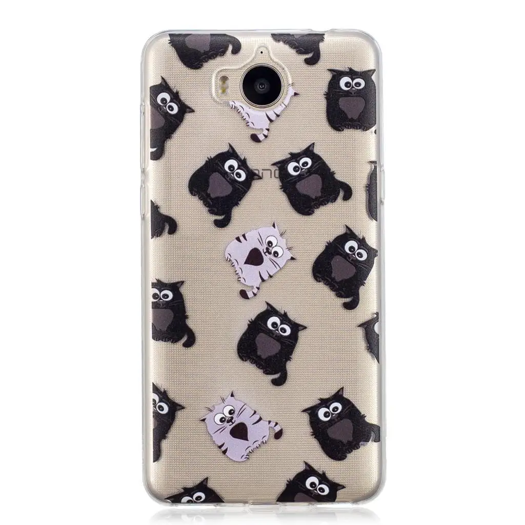 New 2019 Soft TPU Back Cover for huawei Y5 2017 Cute Painted cases case Fundas capa Coque Rubber bag |