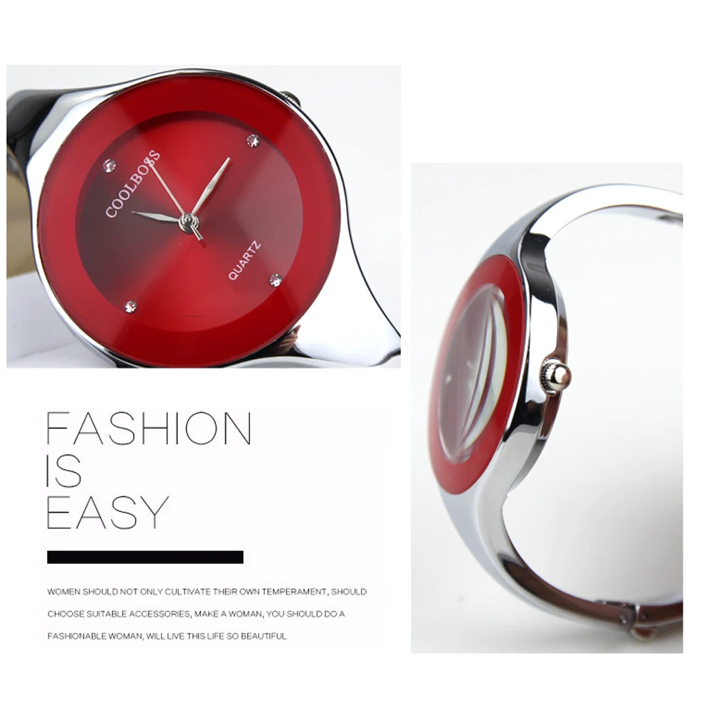 Часы женские Coolboss Роскошные брендовые модные повседневные кварцевые уникальные