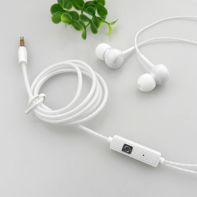 Проводные наушники In-Ear 3 5 мм с микрофоном для спортивной музыки стерео бас