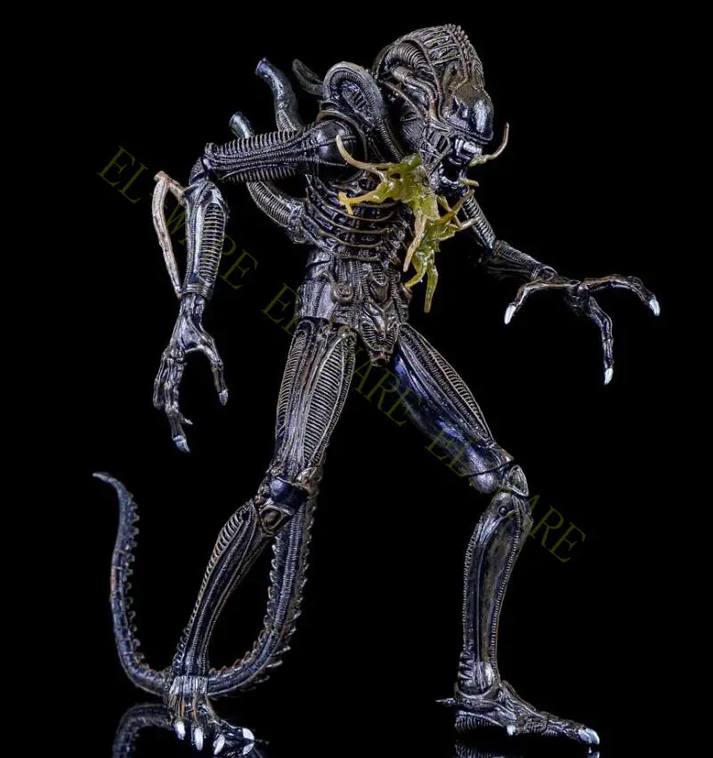 9 дюймов инопланетянин NECA 12 серия Xenomorph Warrior Battle поврежденная &quotПВХ фигурка