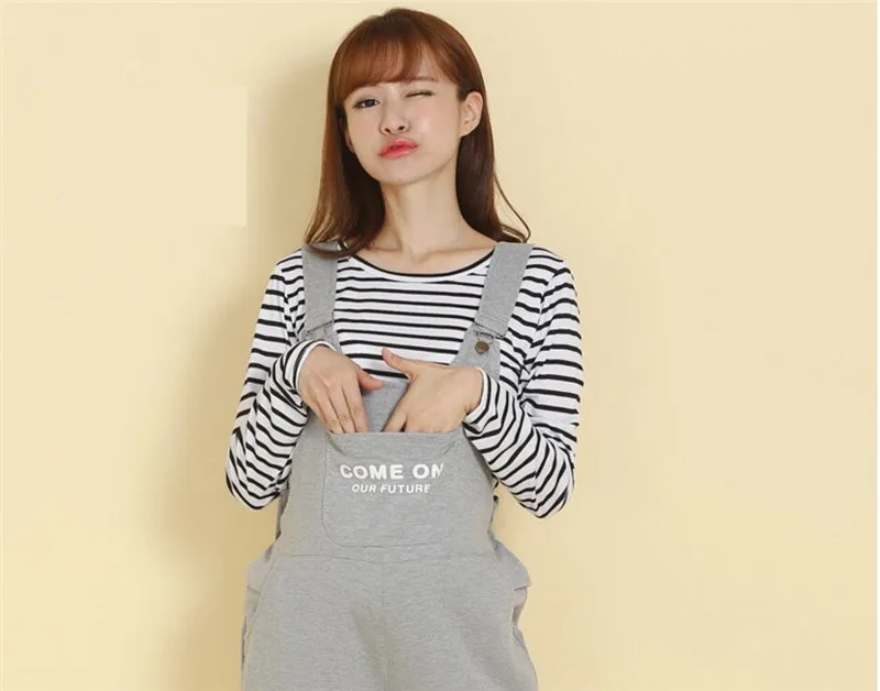 

Come On! Maternity Spring Autumn Plus Size Pants Zipper Bib Belly Pregnant Pants For Pregnancy Women Trousers Overalls Jumpsuit