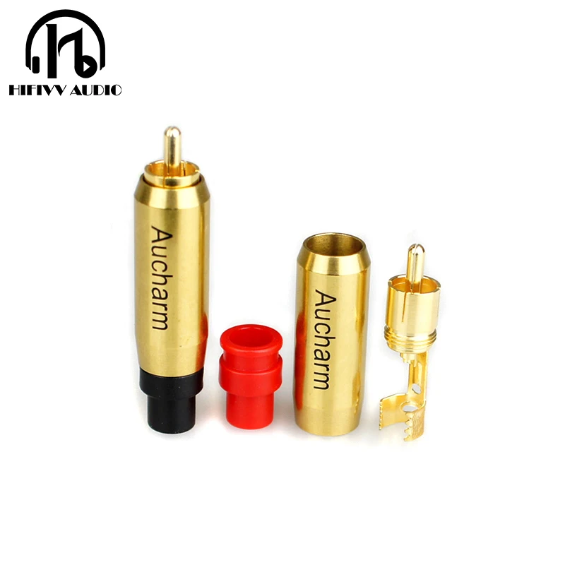 Hi Fi усилитель аудиокабеля Hifivv разъем RCA из чистой меди кабель аудиосигнала